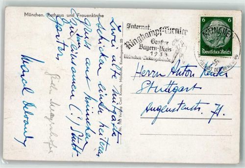 München Internat. Ringkampf-Turnier 1938 Großer PreisBayern Preis Zirkusgebäude