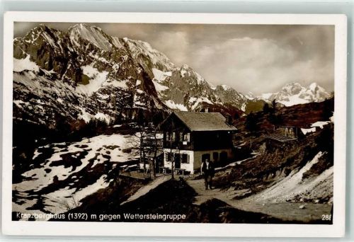Kranzberghaus 1392 m Wettersteingruppe Stempel Partnachklamm