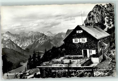 Maurach Erfurter Hütte gegen Achensee und Karwendel
