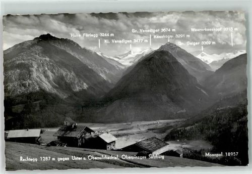 Rechtegg gegen Unter u. Obersulzbachtal Oberpinzgau Salzburg