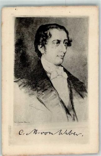 Carl Maria von Weber sign. Jander Carl Autogramm