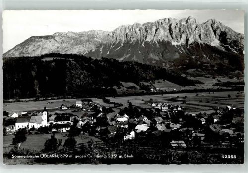 Öblarn Sommerfrische 679 m Grimming 2351 m Kirche