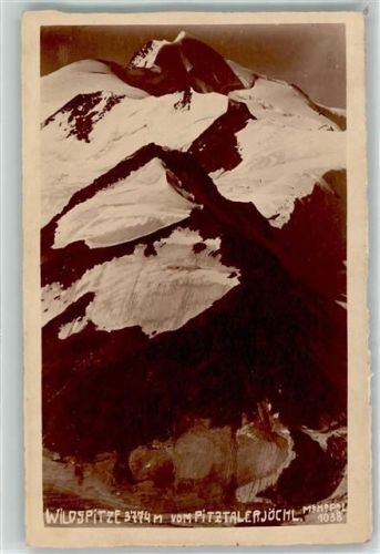 Vent 1912 Wildspitze vom Pitztalerjöchl