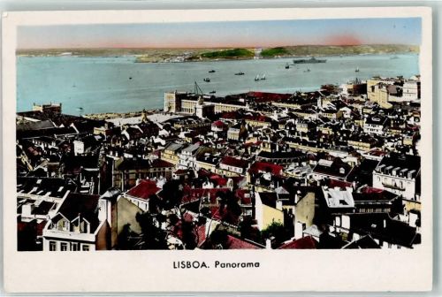 Lisboa panorama Schiff Boot
