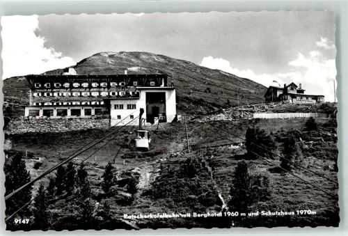 Igls Patscherkofelbahn mit Berghotel und Schutzhaus