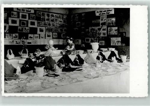 8430 Leibnitz Privatfoto AK 2. Ausstellung 50 Jahrfeier Volksschule Ort handschriftlich