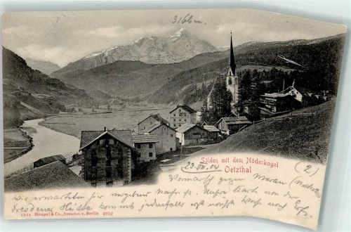 Sölden 1904 mit dem Nöderkogel Oetztal Scan verzogen