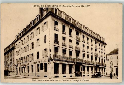 Nancy Hotel de L Univers 2 Rue des Carmes Plein centre des affaires Confort Garage a l Hotel Auto