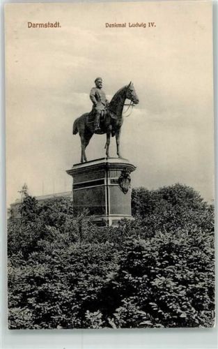 Darmstadt Ludwig IV Großherzog von Hessen Denkmal