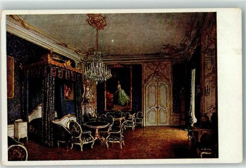 Wien ehem. Hofburg Schlafzimmer des Fremdenappartementes sign. J. Jaunbersin