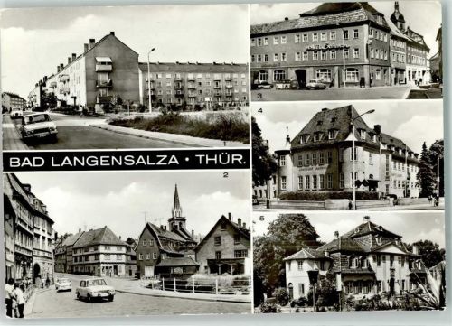 Bad Langensalza Mühlhauser Straße HO-Hotel Schwan Schwefelbad Kurverwaltungs-Klubhaus