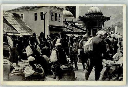 Sarajevo auf dem Marktplatz Marktszene