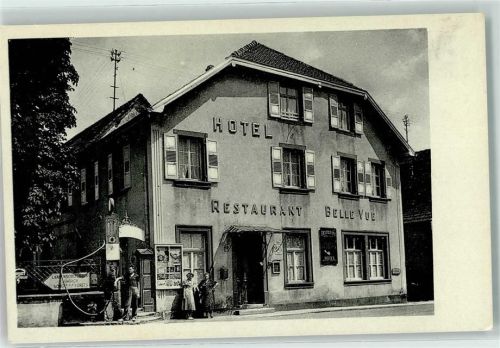 Woerth Hotel Bellevue Gasthaus Wegweiser Tankstelle