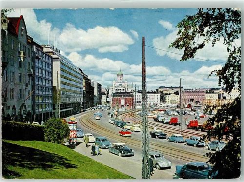 Helsinki Eteläranta Södra Kajen The South Harbour front Auto