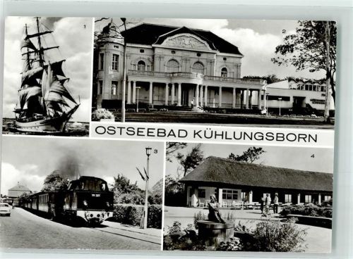 Kühlungsborn Segelschiff Wilhelm Piek FDGB Meerwasserschwimmhalle Gasthaus Baltic Eisenbahn Molli 99 321 Konzertgarten Ost