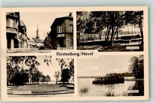 Fürstenberg Ernst-Thälmann-Straße Fahrgastschiff Schwedtsee Bootshaus