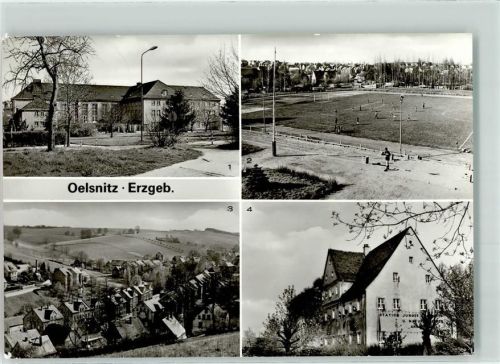 Oelsnitz Fussballstation Junger Techniker und Naturforscher Anne Hempel Kreiskulturhaus Hans Marchwitza Albert Funk Kampfbahn