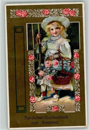 Jugendstil Kind Rosen SB Nr.867