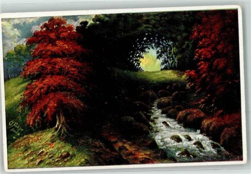 sign.Fiebiger G. Landschaft Bach AV Nr.1084