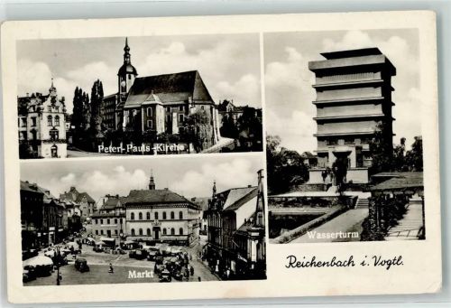 Reichenbach Peter-Pauls-Kirche Markt Wasserturm