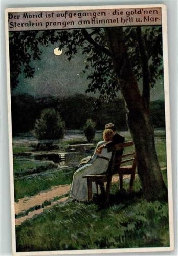 Volksliederkarten Nr. 63 - Der Mond ist aufgegangen Verlag VDA