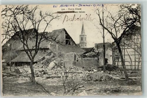 Altkirch Kirche Trümmer Krieg