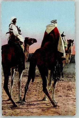 Tracht Kamele Zwei Reiter aus dem Süden