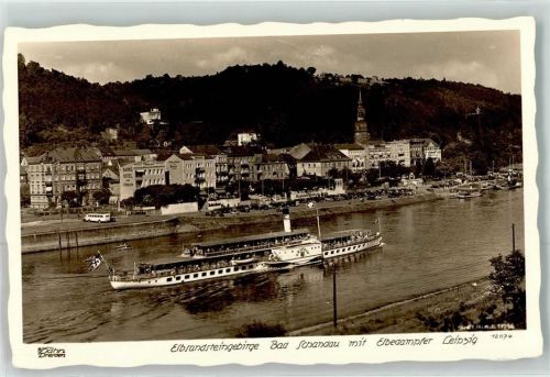 Bad Schandau WK II Dampfer Leipzig Elbsandsteingebirge