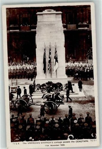 London 1920 unbekannter Krieger passiert den Cenopath