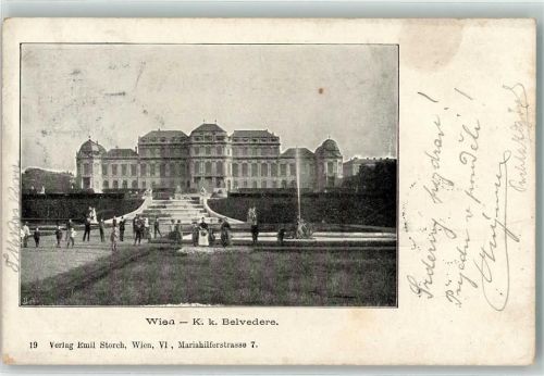Wien 1902 K.k. Belvedere