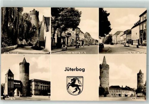 Jüterbog Zinnaer Tor Alte Stadtmauer Platz der Jugend Alte Stadttürme