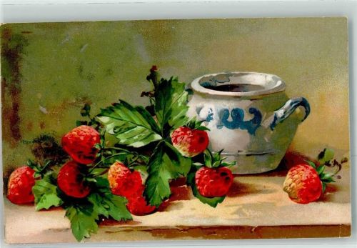 Topf Erdbeeren sign.L.Klein GOM Nr.2677