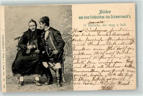 1903 Tracht O Bärbele die mag e halt