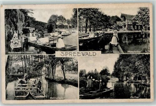 Lübbenau Spreewald Tracht Viehtransport Abfahrtsstelle Lübbenau Watschaftska