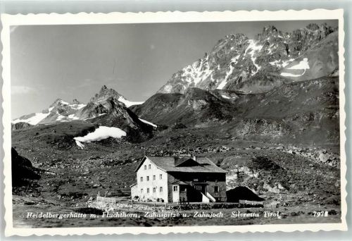 Ischgl Heidelberger Hütte Zahnspitze Zahnspitzjoch Fluchthörner Hüttenstempel