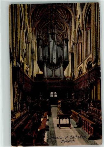 1906 Innenansicht Cathedral Norwich