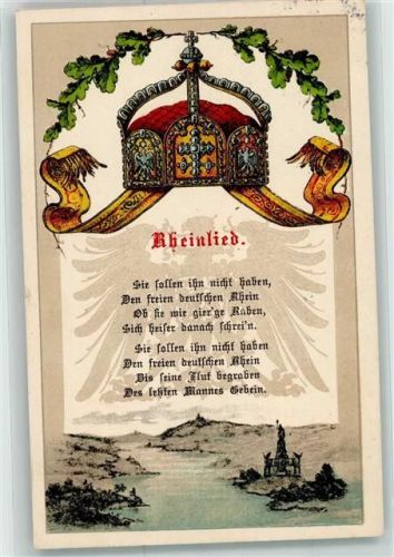 1916 Das Rheinlied Krone