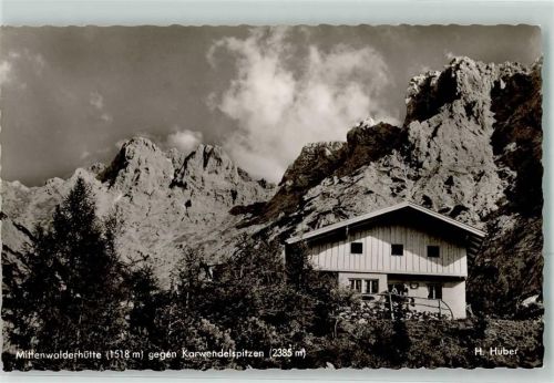 Mittenwald Mittenwalderhütte Karwendelspitzen Hüttenstempel