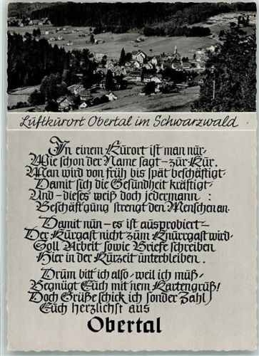 Obertal Verstext