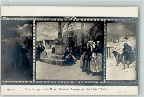 sign.Julio Vila Der letzte Kamerad Tracht Salon de Paris Nr.1919