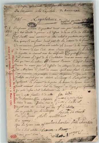 Nr. 34 Petition ann 1791 Politik