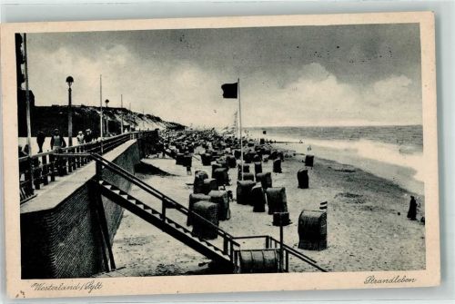 Westerland Strand Promenade Strandkörbe