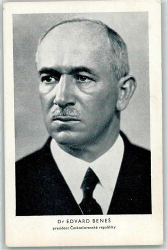 Präsident Edvard Benes Tschechien Sonderstempel