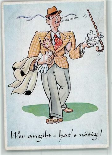 Wer angibt hats nötig Zigarette