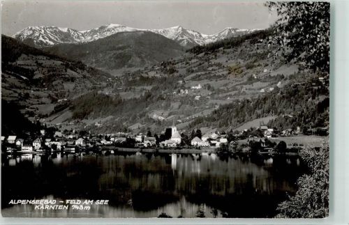Feld 1961 mit Feldsee und Ev. Pfarrkirche