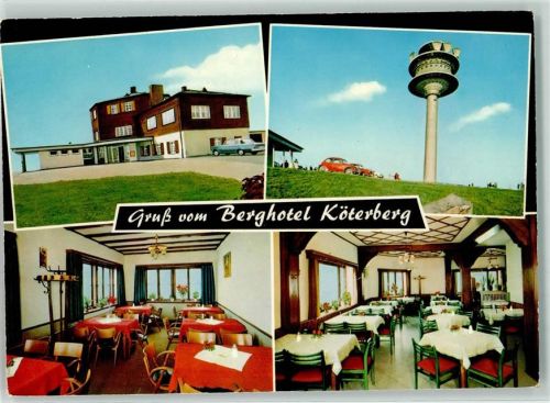 Lügde Berghotel Gasthaus Köterberg Skilift VW Käfer
