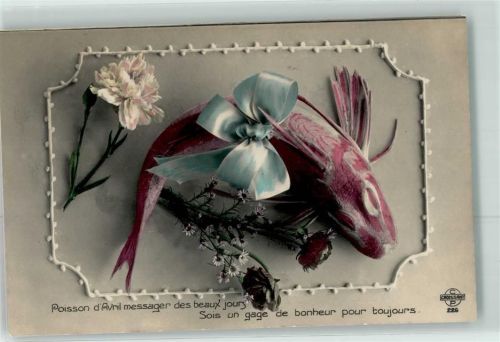 Fisch Blumen Frankreich CP Nr.226