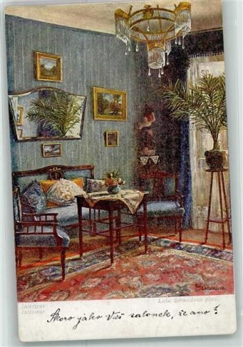 1918 sign.Schwadron Lola Interieur B.K.W.I. Nr.2049