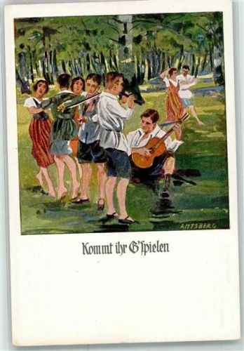 sign.Amtsberg Verband Deutscher Jugendherbergen Nr.41 Kommt ihr spielen