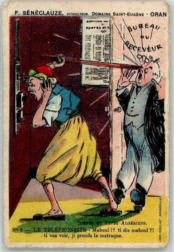 Telefonist Humor Werbung Weinhandel Saint Eugene Keine AK